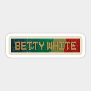 Betty White - RETRO COLOR - VINTAGE Sticker